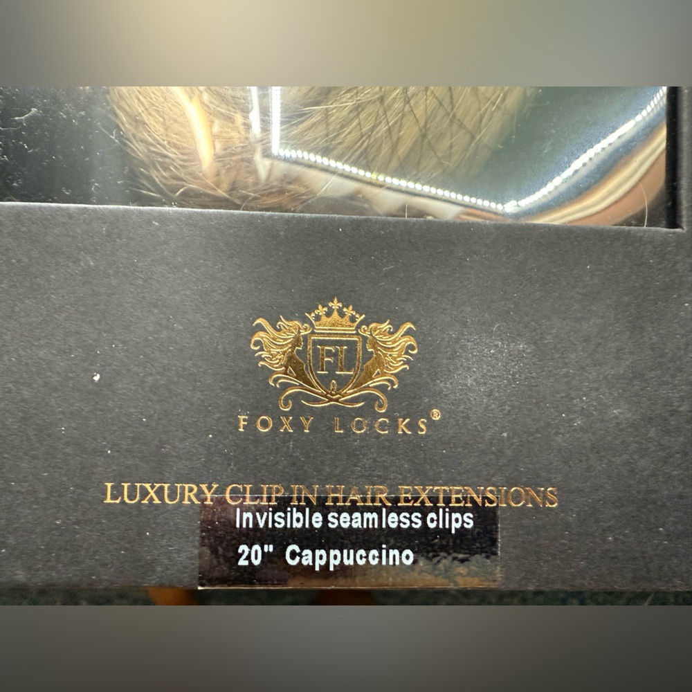 Foxy Locks 20 inch Hair Extensions 200 gram Cappuccino color - Picture 5 of 11